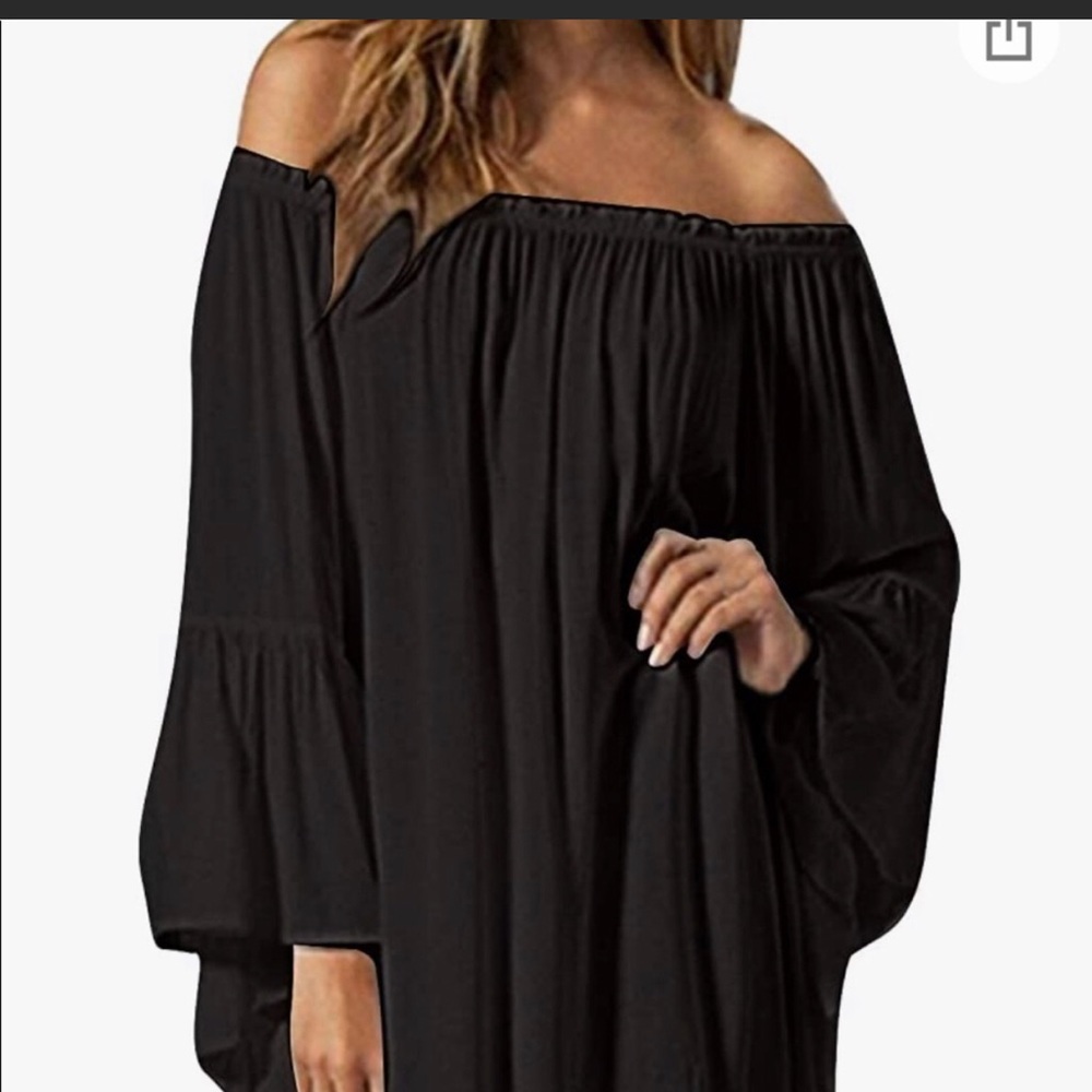 Zanzea Black Flowy Dress Medium